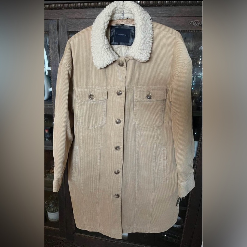 Gorgeous corduroy lucky brand coat! Brand new with tags! Retails for $200